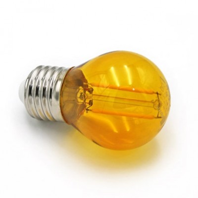 Λάμπα LED 2W E27 230V Πορτοκαλί 13-27123